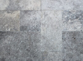 French Pattern Silver Travertine